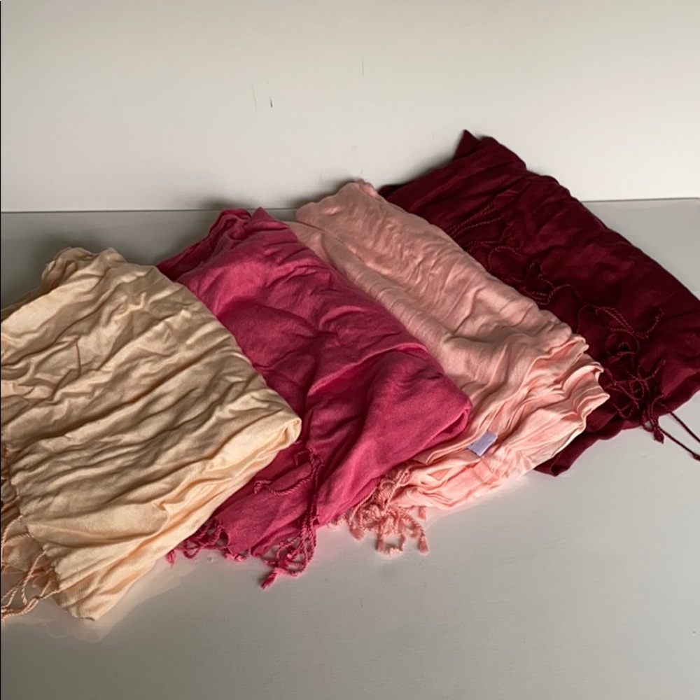 100% Viscose Pashmina Scarf Bundle (4)